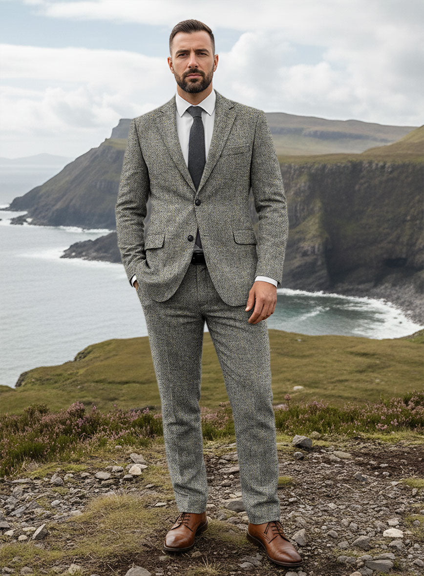 Harris Tweed Graystone Hopsack Suit - StudioSuits