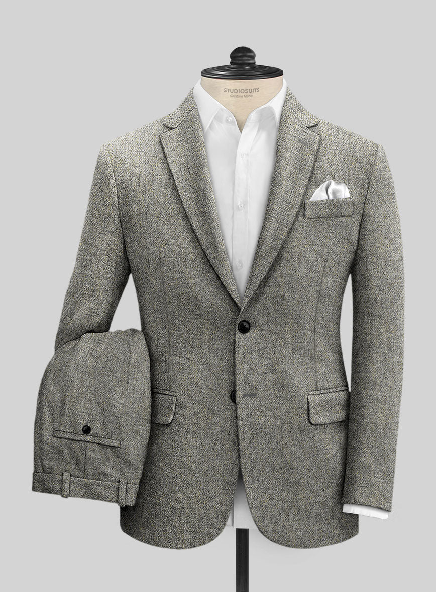 Harris Tweed Graystone Hopsack Suit - StudioSuits