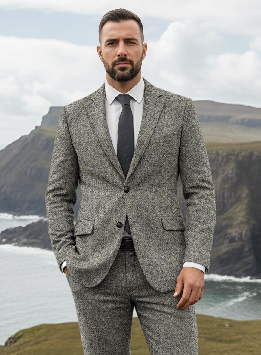 Harris Tweed Graystone Hopsack Suit - StudioSuits