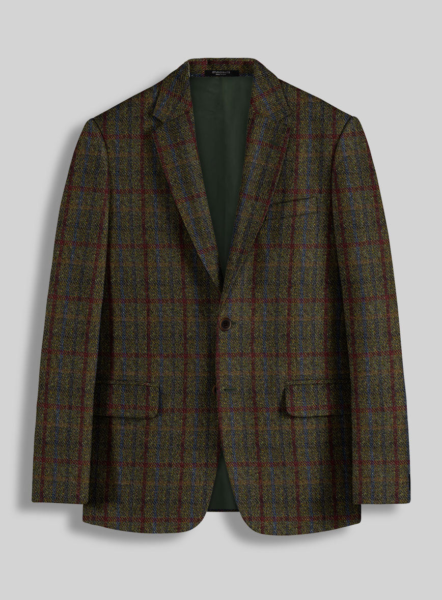 Harris Tweed Green Check Jacket - StudioSuits