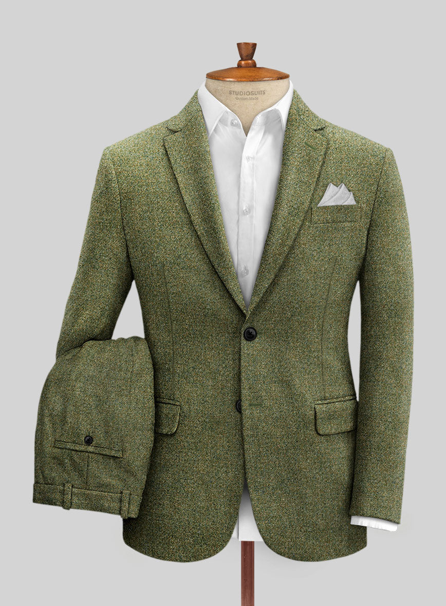 Harris Tweed Greenforge Hopsack Suit - StudioSuits