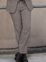 Harris Tweed Houndstooth Ebony Brown Suit - StudioSuits