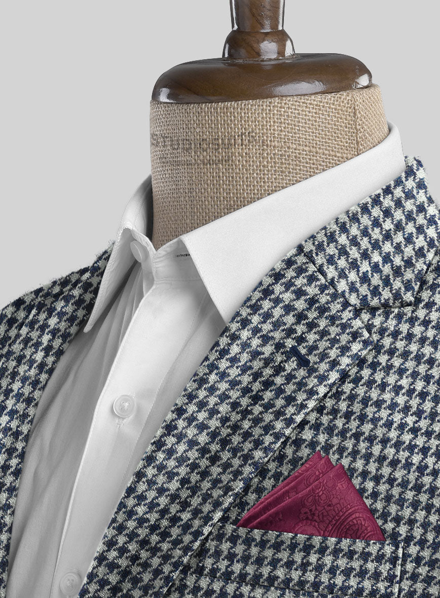 Harris Tweed Houndstooth Indi Blue Suit - StudioSuits