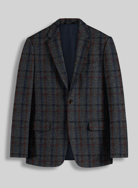 Harris Tweed Ice Blue Check Jacket – StudioSuits