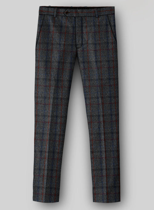 Harris Tweed Ice Blue Check Pants