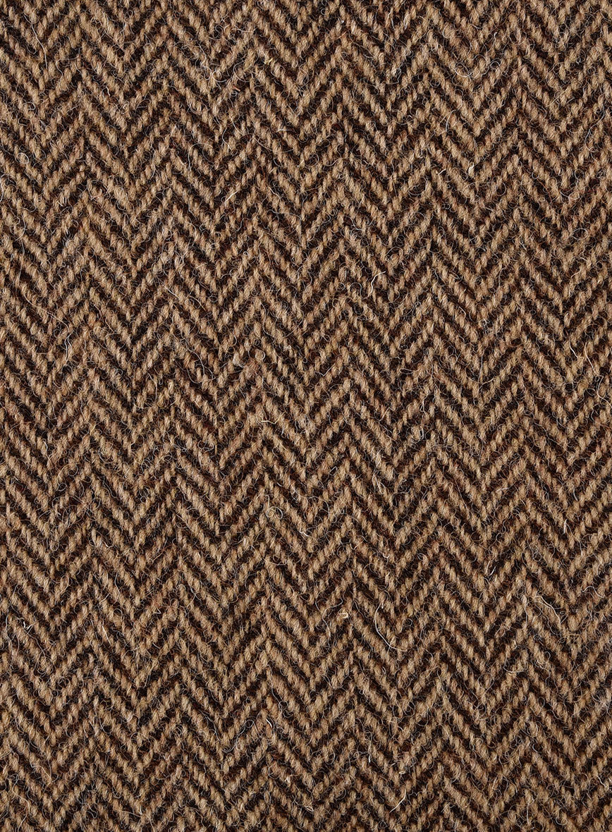 Harris Tweed Irish Brown Herringbone Jacket - StudioSuits