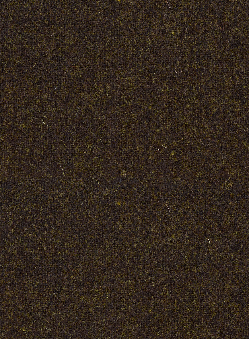 Harris Tweed Melange Dark Brown Hunting Vest - StudioSuits