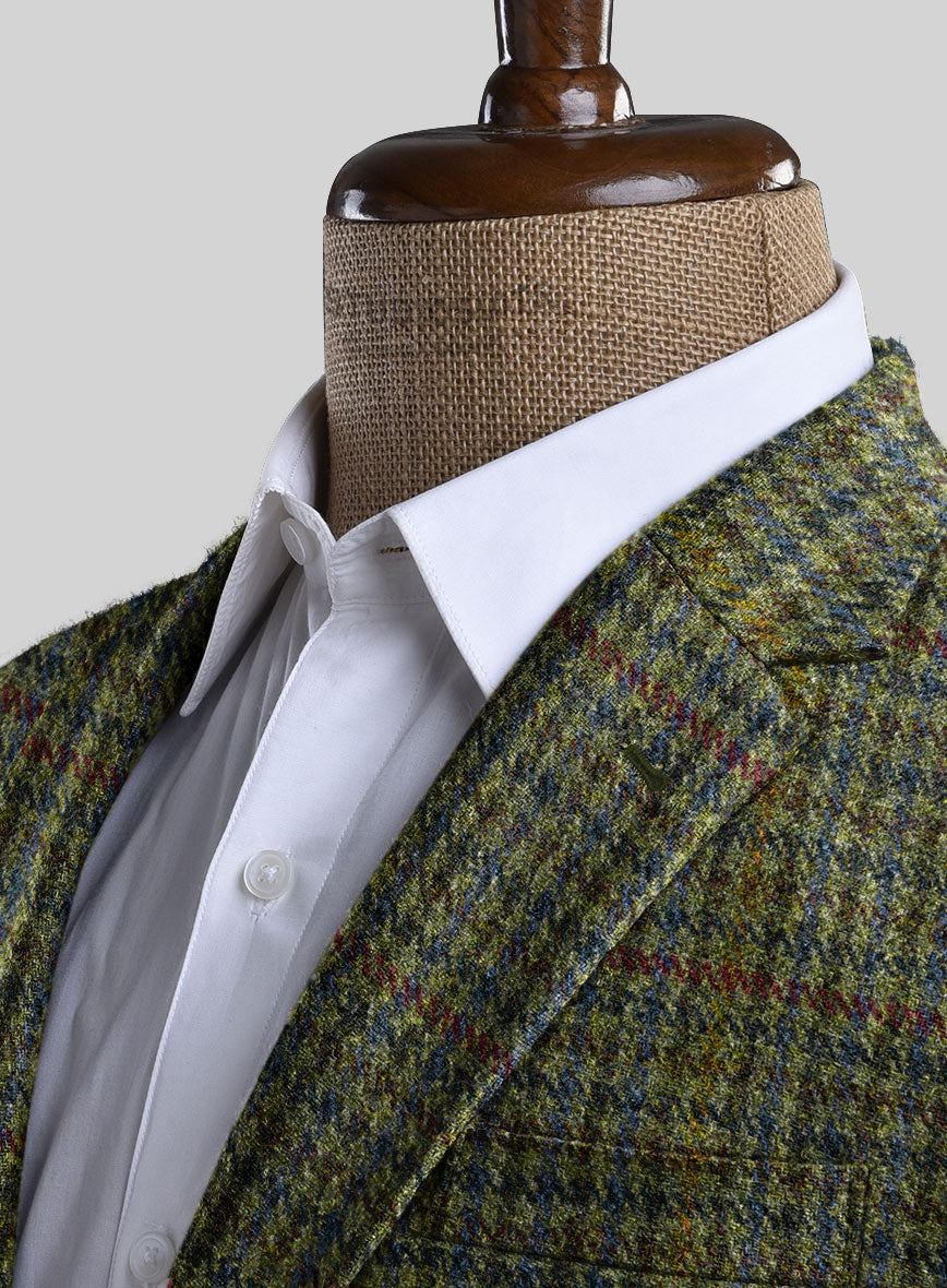 Harris Tweed Moss Green Houndstooth Suit – StudioSuits
