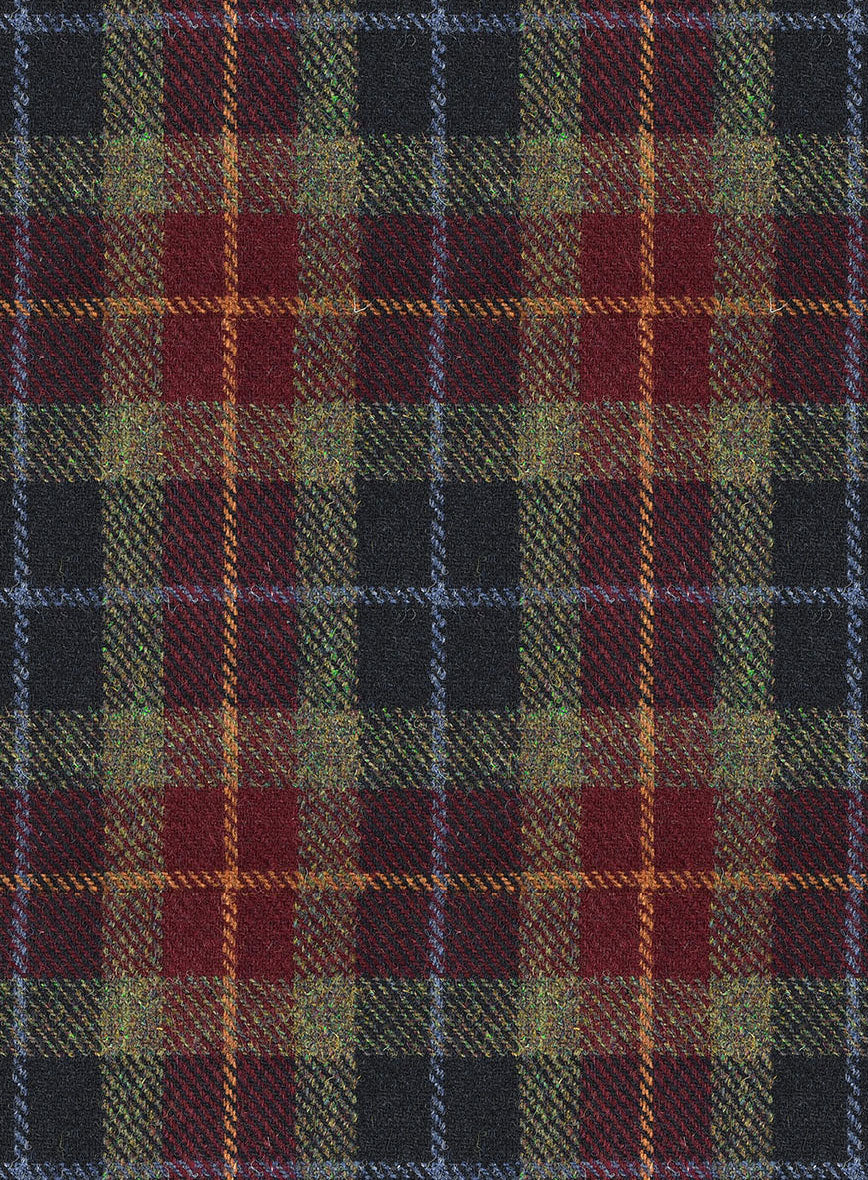 Harris Tweed Oscar Tartan Pea Coat - StudioSuits