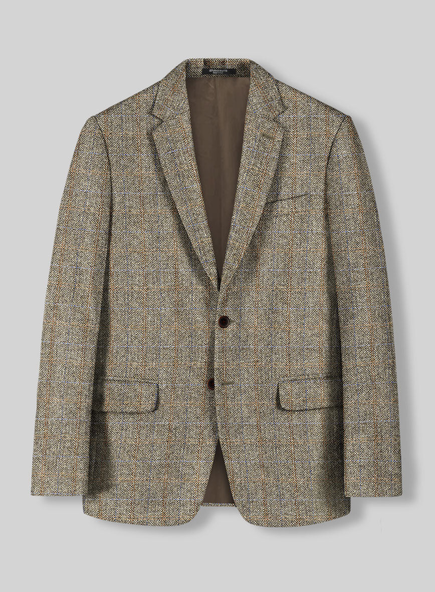 Harris Tweed Ranger Brown Jacket - StudioSuits
