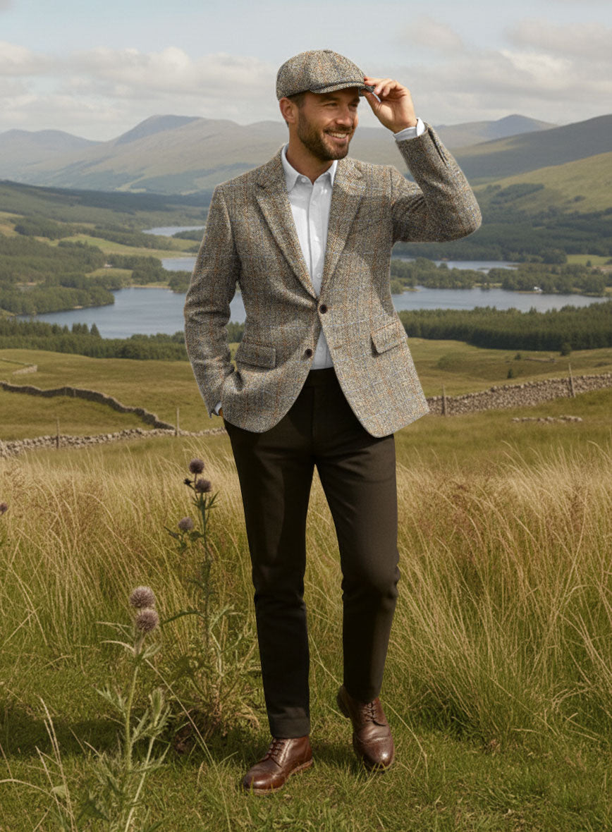 Harris Tweed Ranger Brown Jacket - StudioSuits