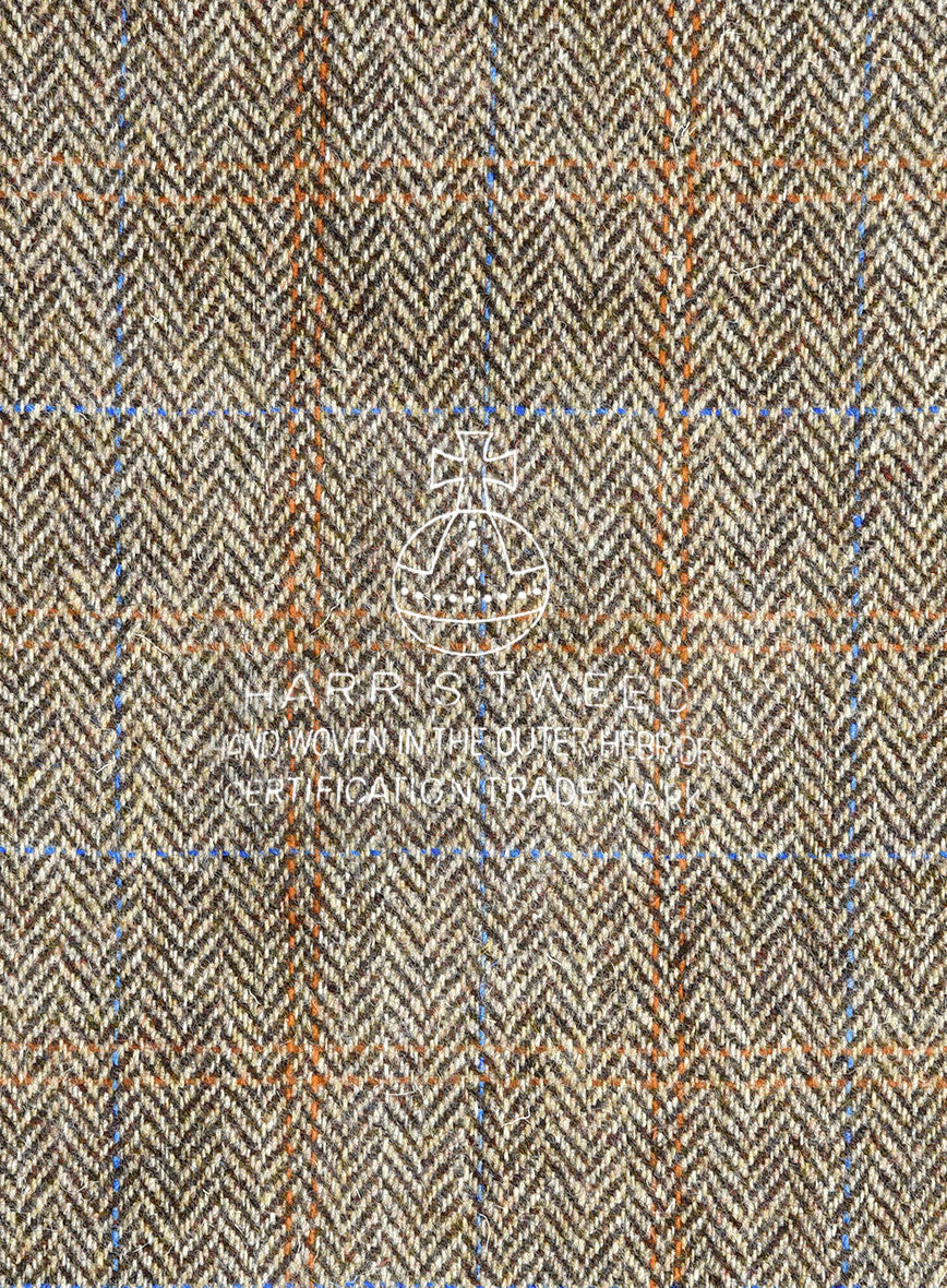 Harris Tweed Ranger Brown Newsboy Cap - StudioSuits