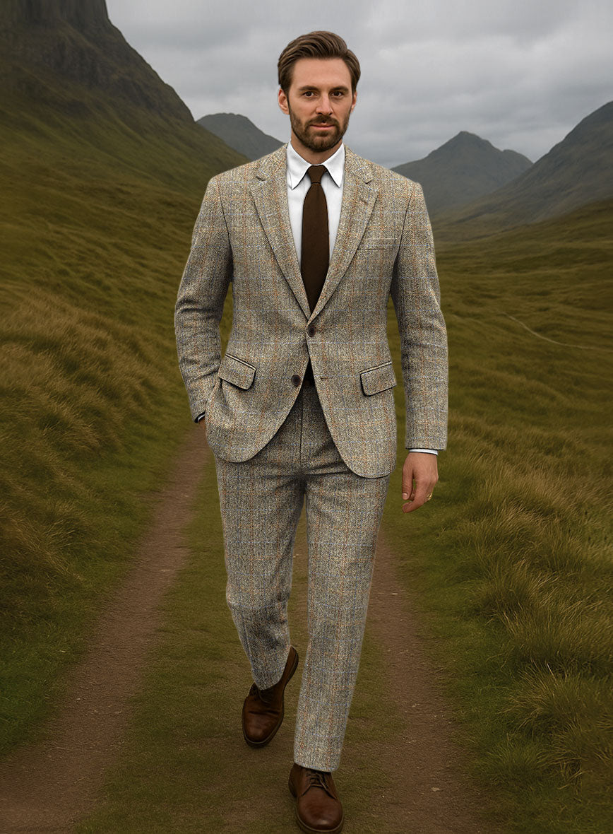 Harris Tweed Ranger Brown Suit - StudioSuits
