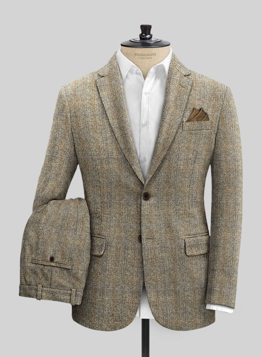 Harris Tweed Ranger Brown Suit - StudioSuits
