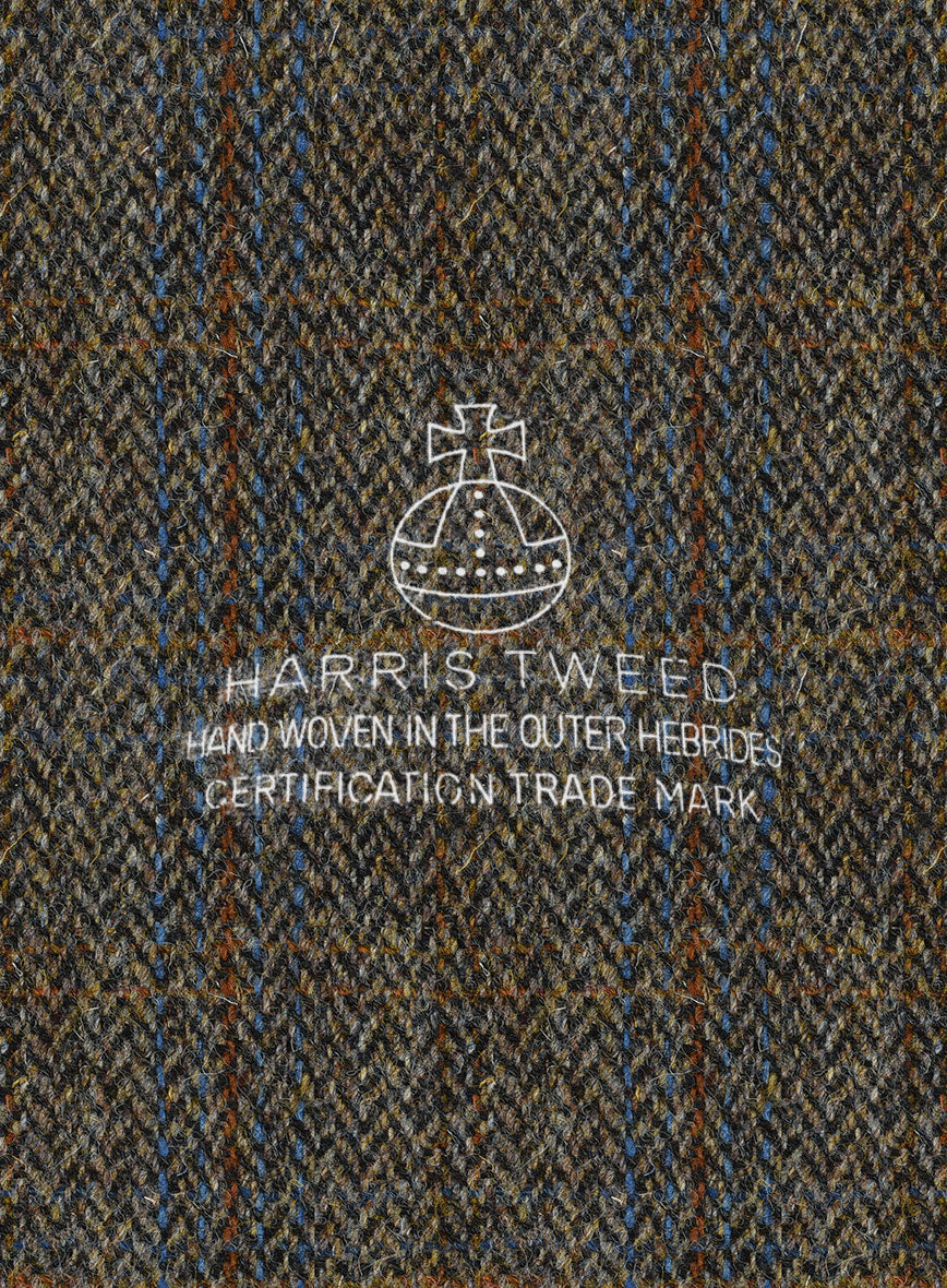 Harris Tweed Ranger Gray Blue Pants - StudioSuits