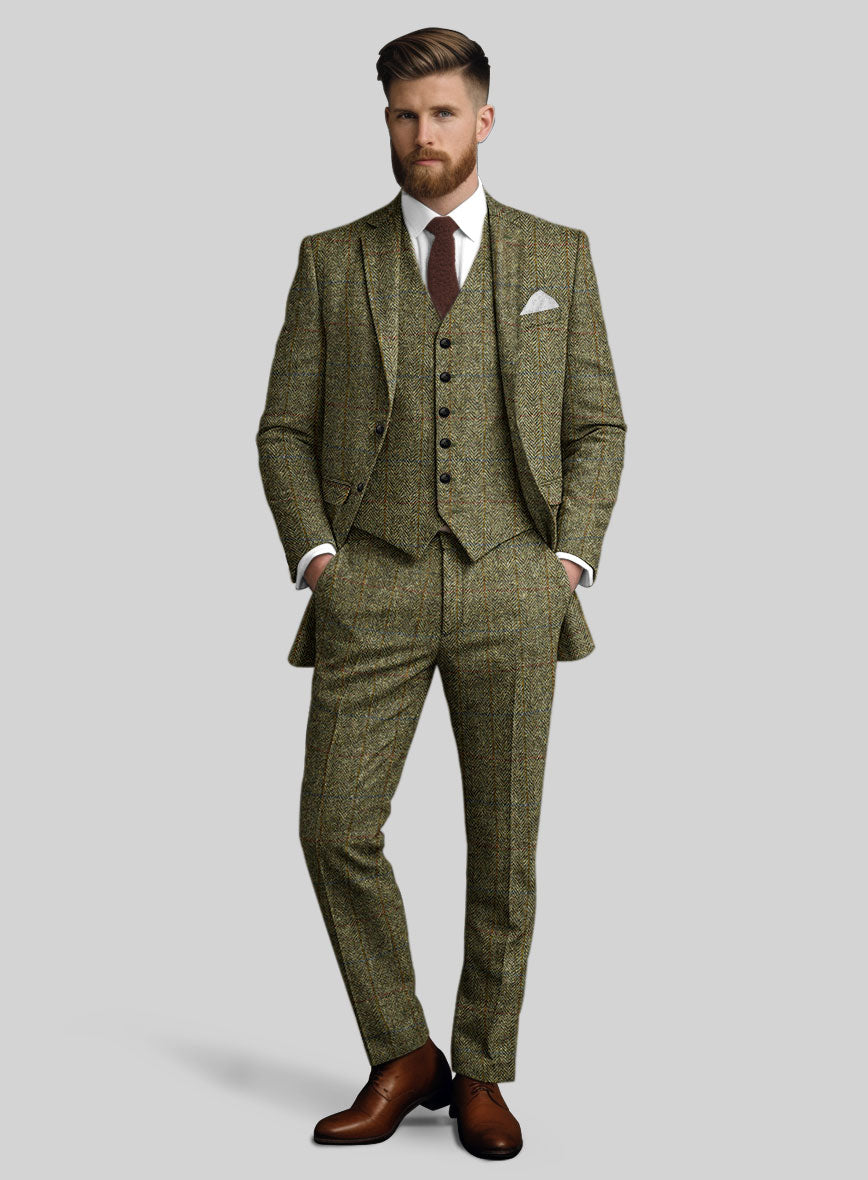 Harris Tweed Ranger Green Suit – StudioSuits