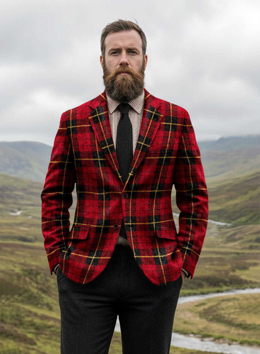 Harris Tweed Redcrest Tartan Jacket - StudioSuits