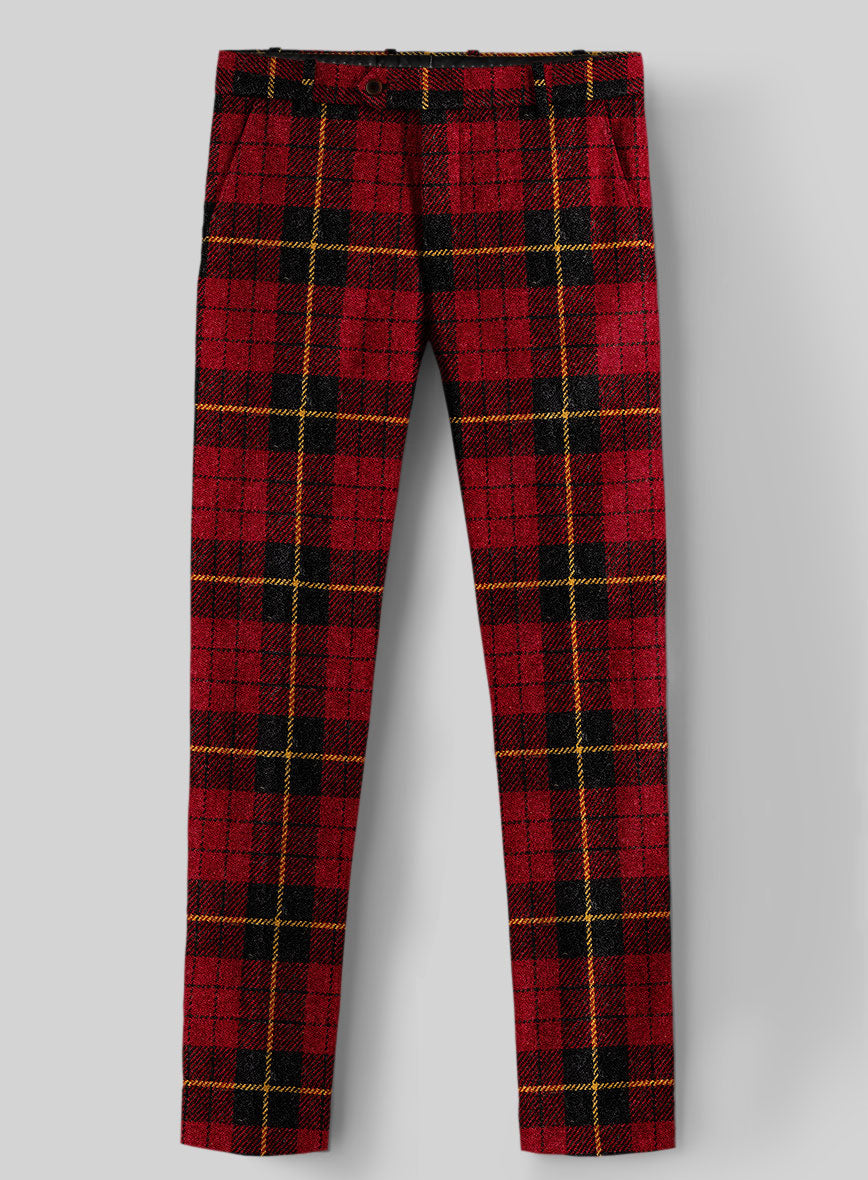 Harris Tweed Redcrest Tartan Pants - StudioSuits
