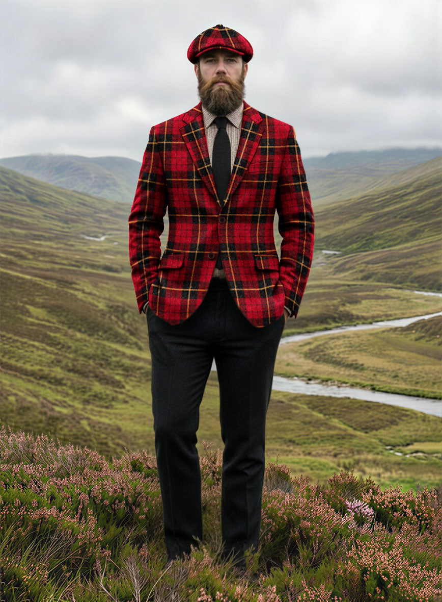 Harris Tweed Redcrest Tartan Jacket - StudioSuits