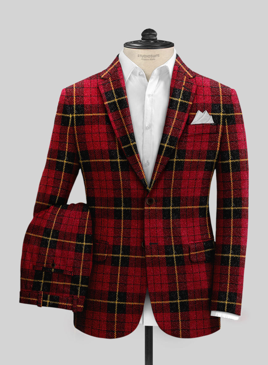 Harris Tweed Redcrest Tartan Suit - StudioSuits