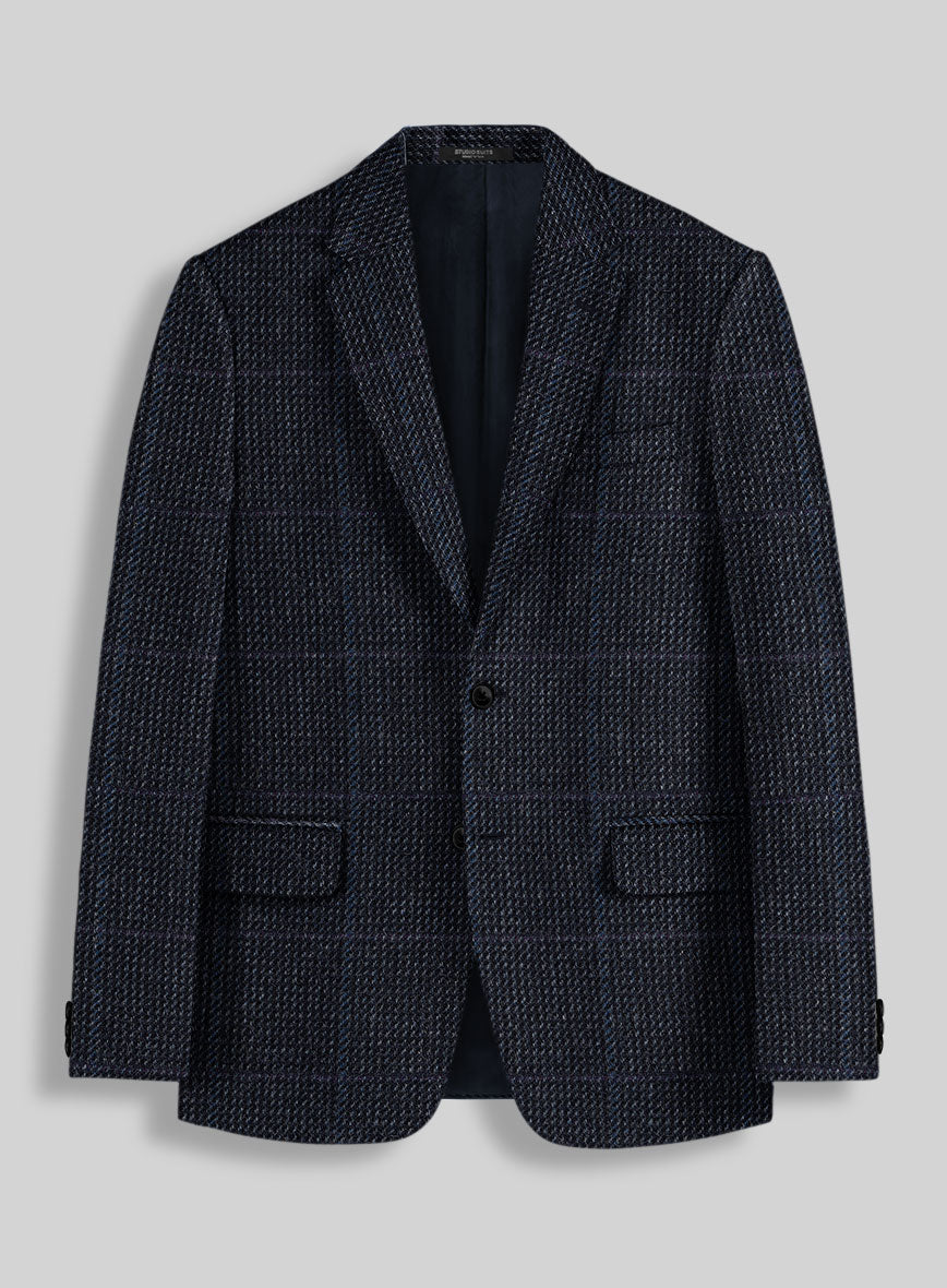 Harris Tweed Rope Blue Suit - StudioSuits