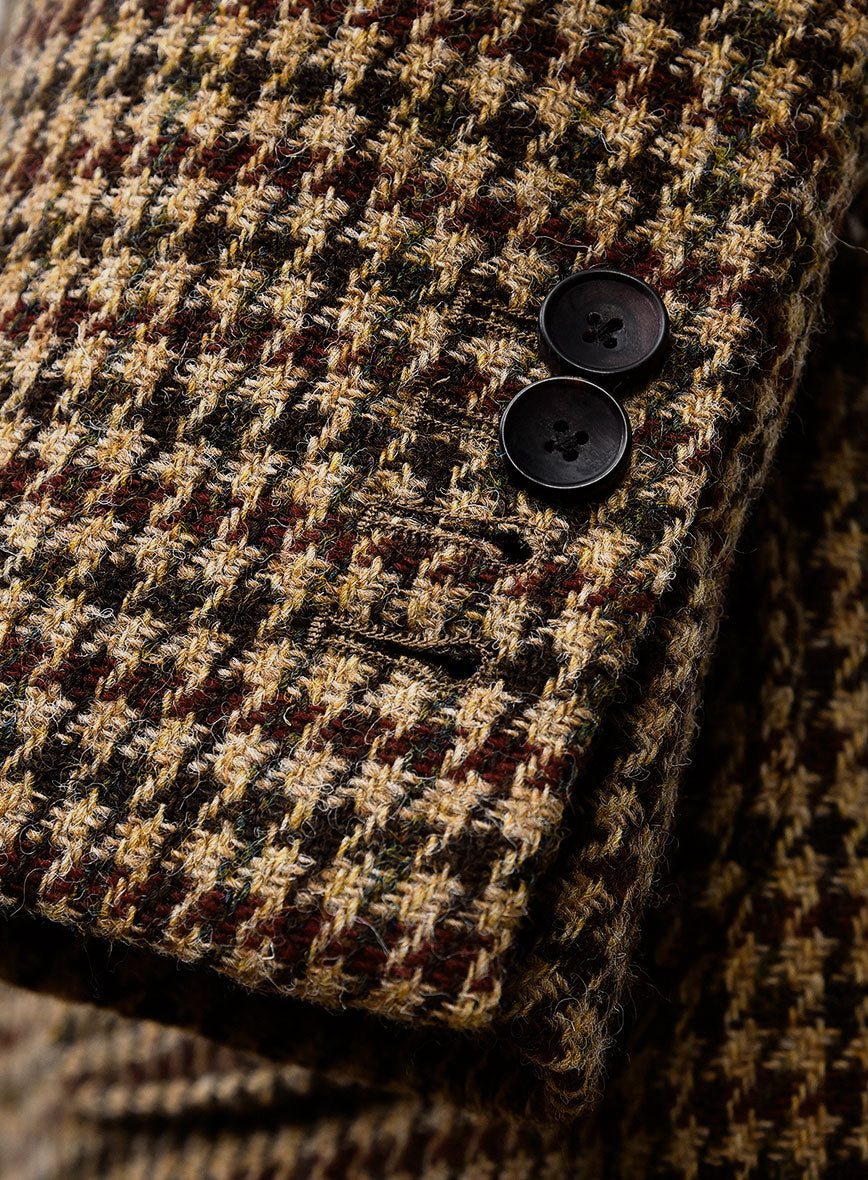 Harris Tweed Russet Houndstooth Patch Pocket Jacket – StudioSuits