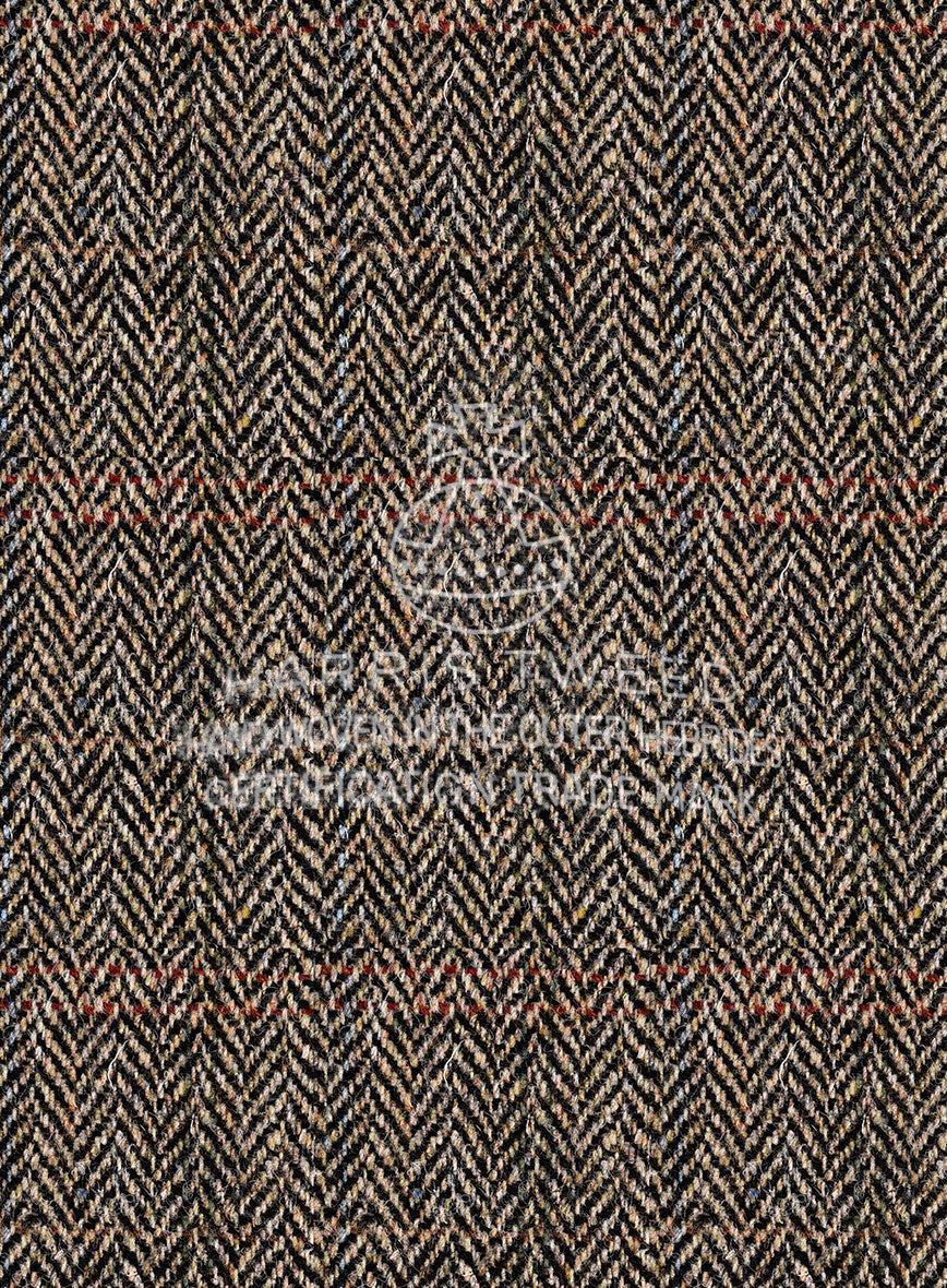 Harris Tweed Rustic Brown Herringbone Jacket - StudioSuits