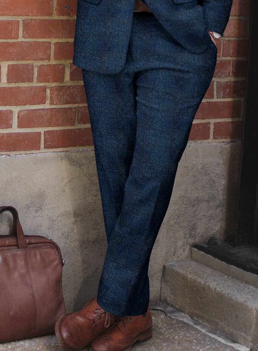 Harris Tweed Scot Blue Suit - StudioSuits