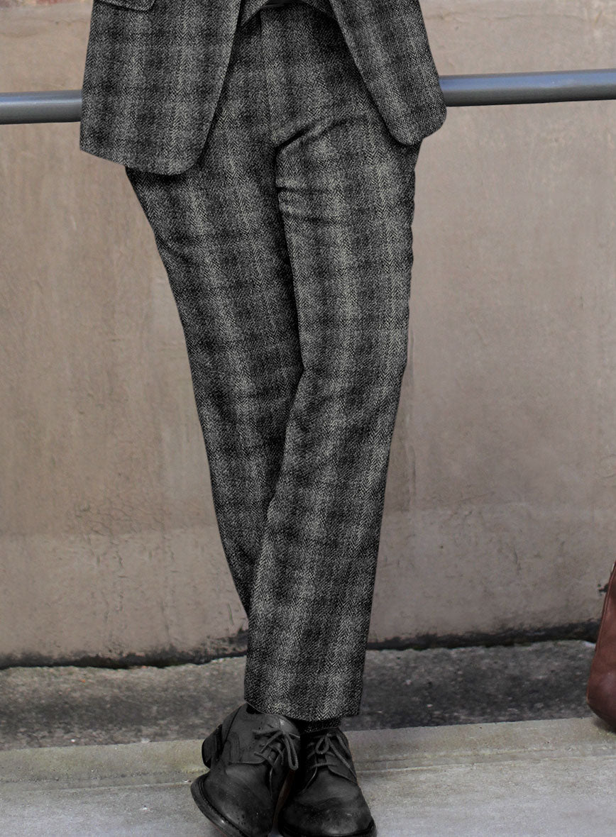 Harris Tweed Scot Gray Pants - StudioSuits