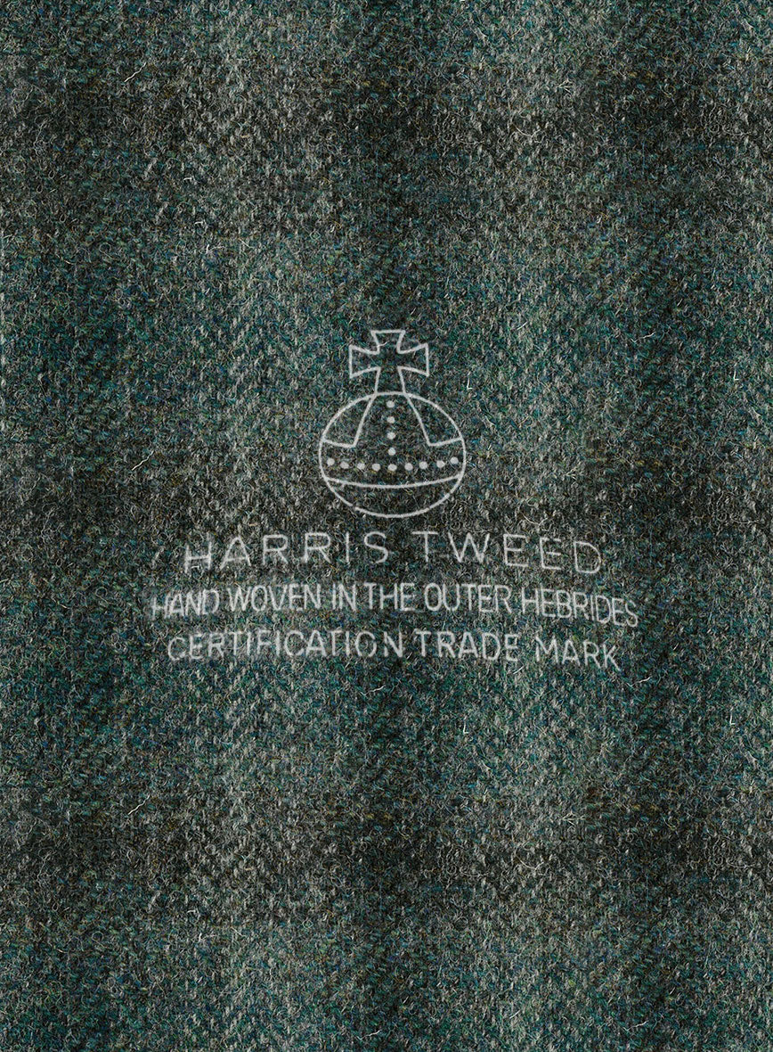 Harris Tweed Scot Green Hunting Vest - StudioSuits