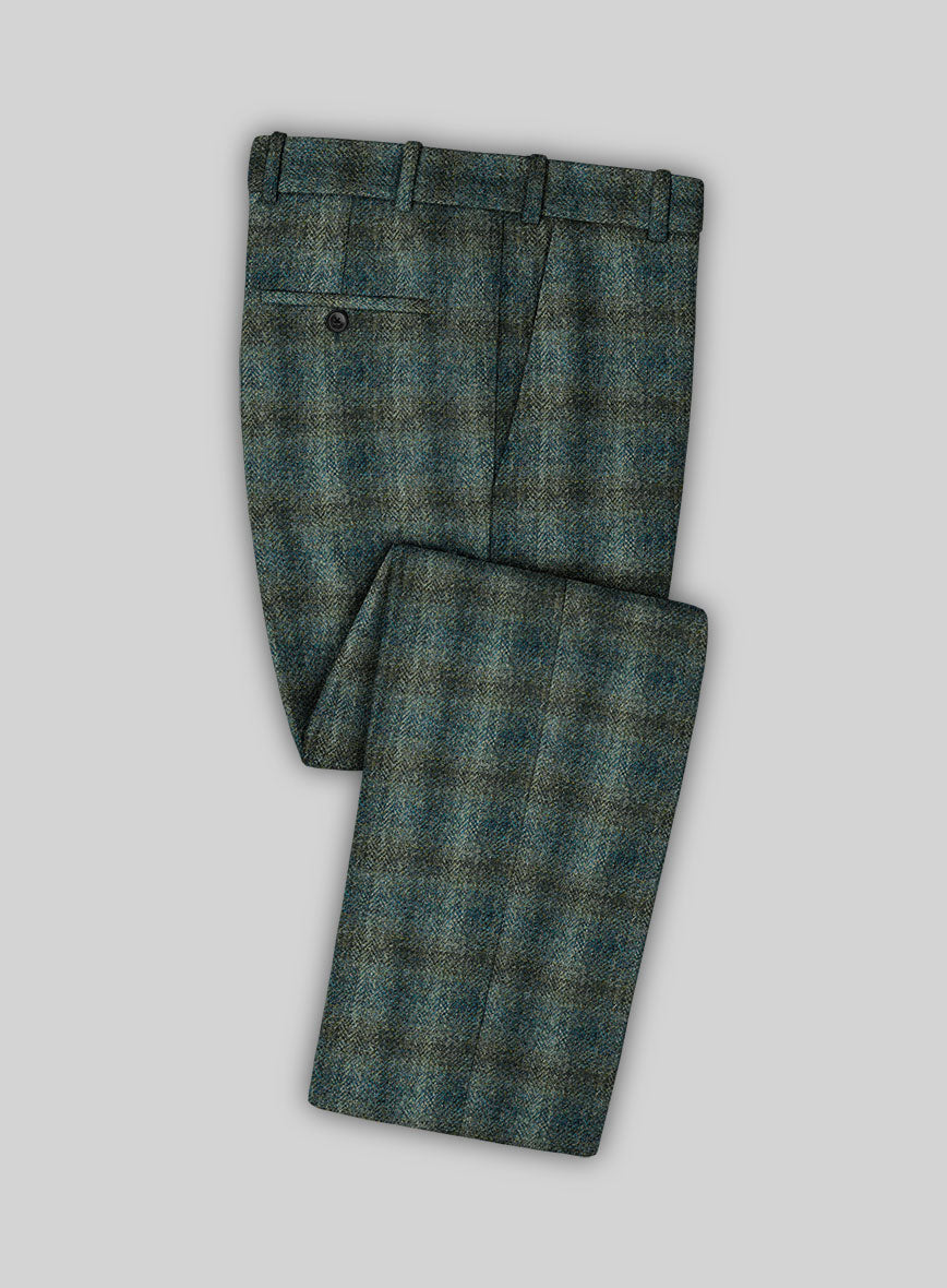 Harris Tweed Scot Green Pants - StudioSuits