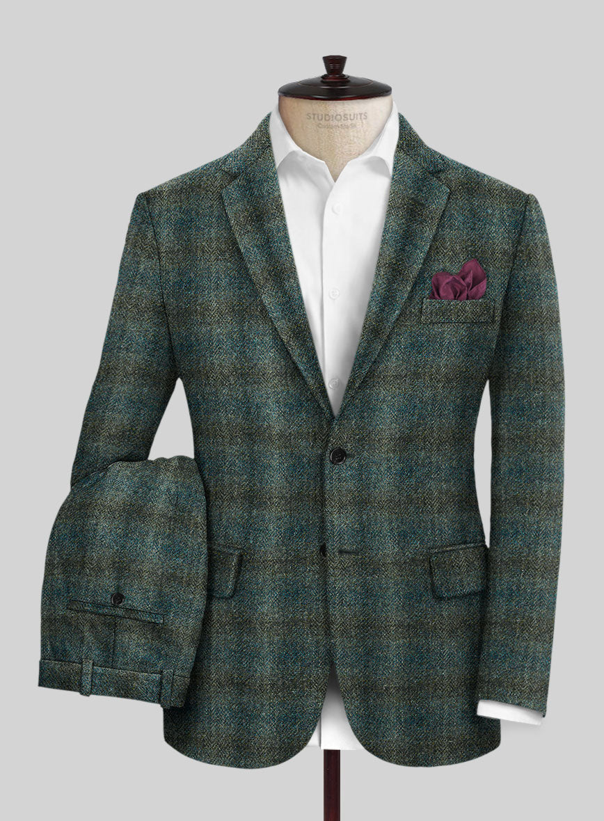 Harris Tweed Scot Green Suit - StudioSuits