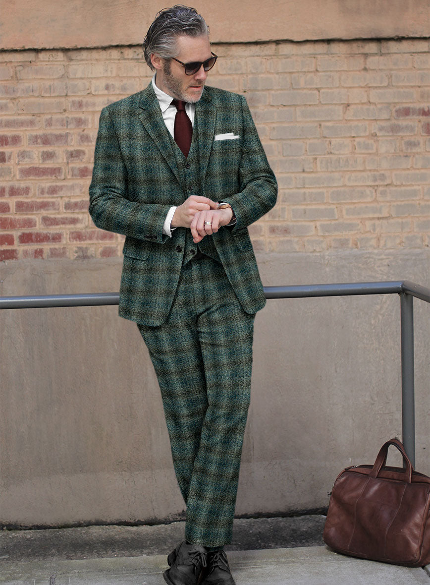 Harris Tweed Scot Green Suit - StudioSuits