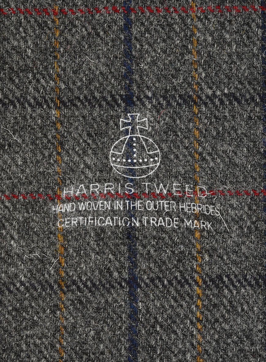 Harris Tweed Stormcrest Gray Pants - StudioSuits