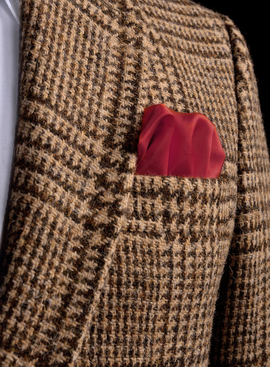 Harris Tweed Tan Glen Jacket - StudioSuits