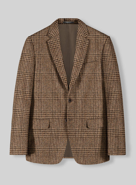 Harris Tweed Tan Glen Jacket – StudioSuits
