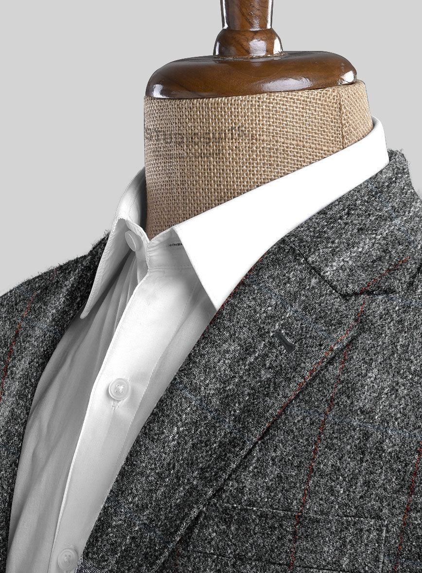 Harris Tweed Welsh Gray Suit - StudioSuits