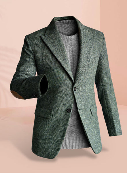 harristweedwideherringbonegree