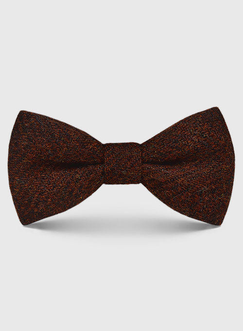 Harris Tweed Bow - Wide Herringbone Rust - StudioSuits