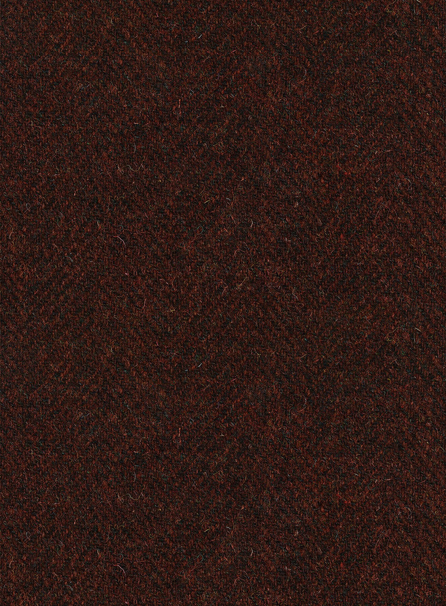 Harris Tweed Wide Herringbone Rust Jacket - StudioSuits