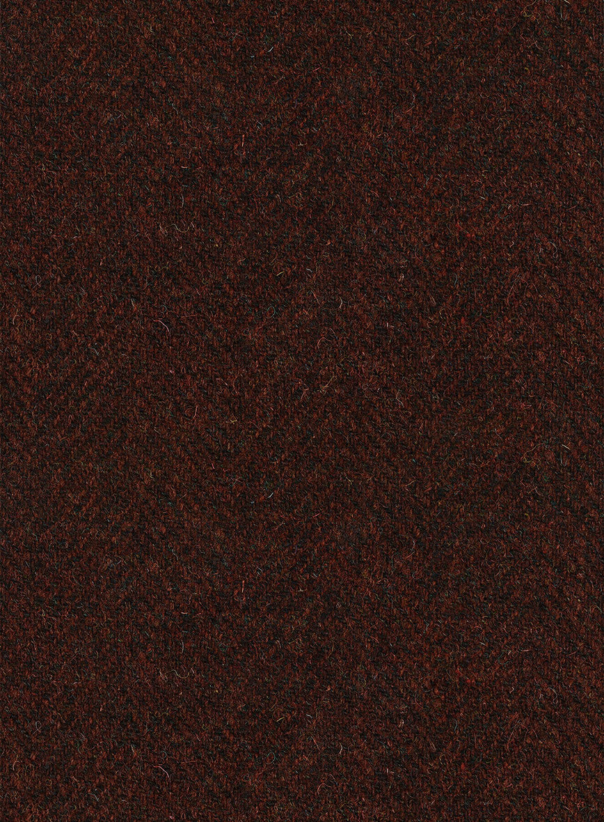 Harris Tweed Wide Herringbone Rust Jacket - StudioSuits