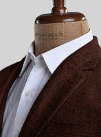 Harris Tweed Wide Herringbone Rust Jacket - StudioSuits