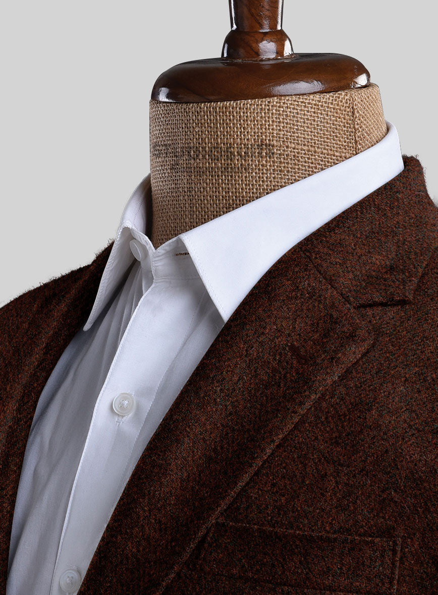 Harris Tweed Wide Herringbone Rust Suit - StudioSuits