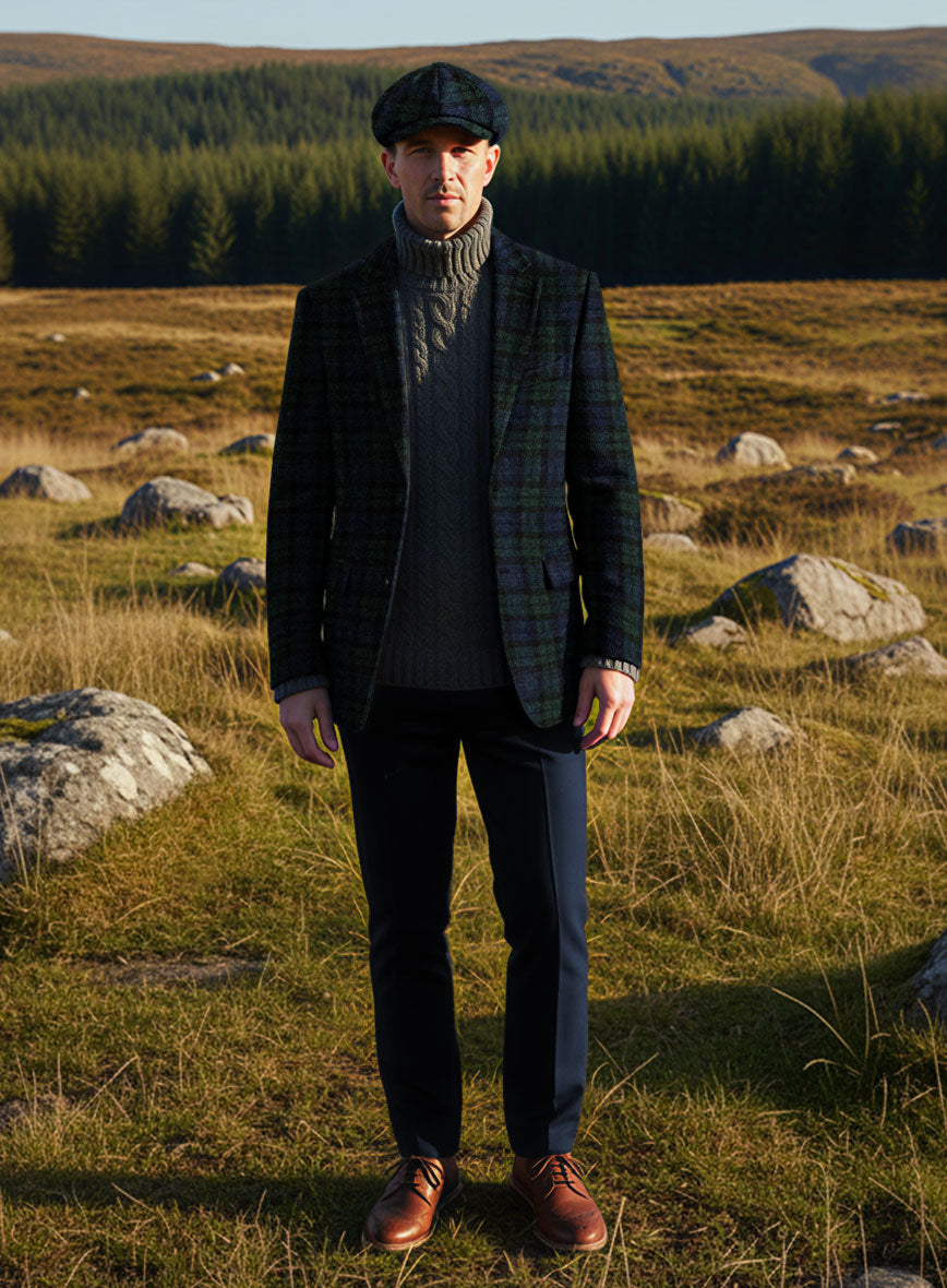 Harris Tweed Yale Tartan Jacket - StudioSuits