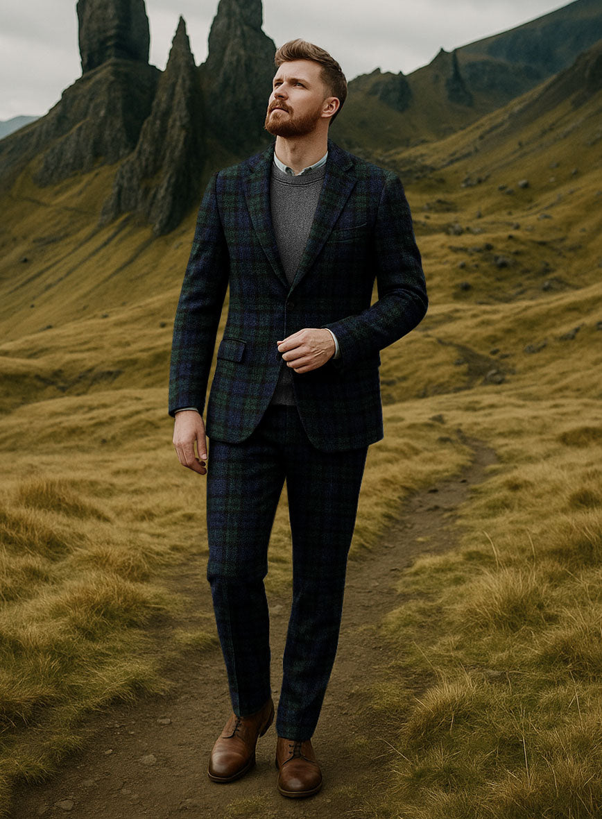 Harris Tweed Yale Tartan Suit - StudioSuits