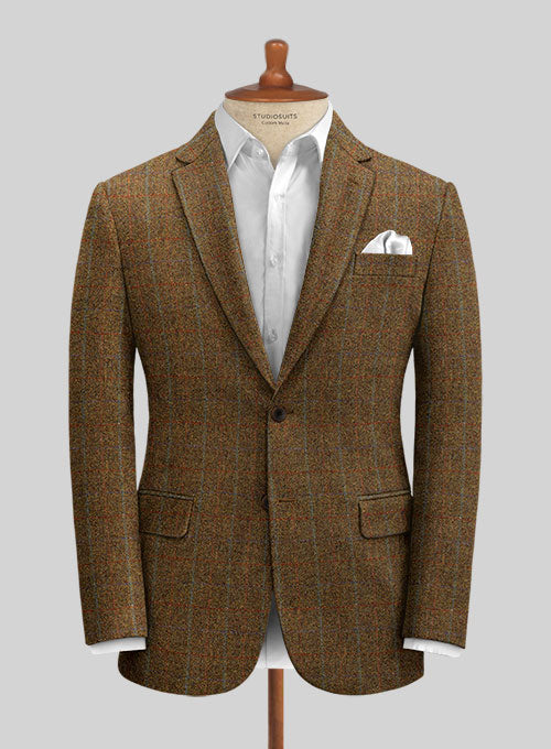 Harris Tweed Highland Rust Jacket - StudioSuits