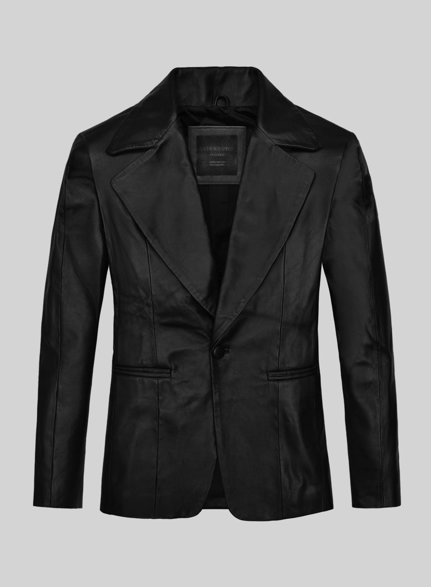 Harry Styles Leather Blazer - StudioSuits