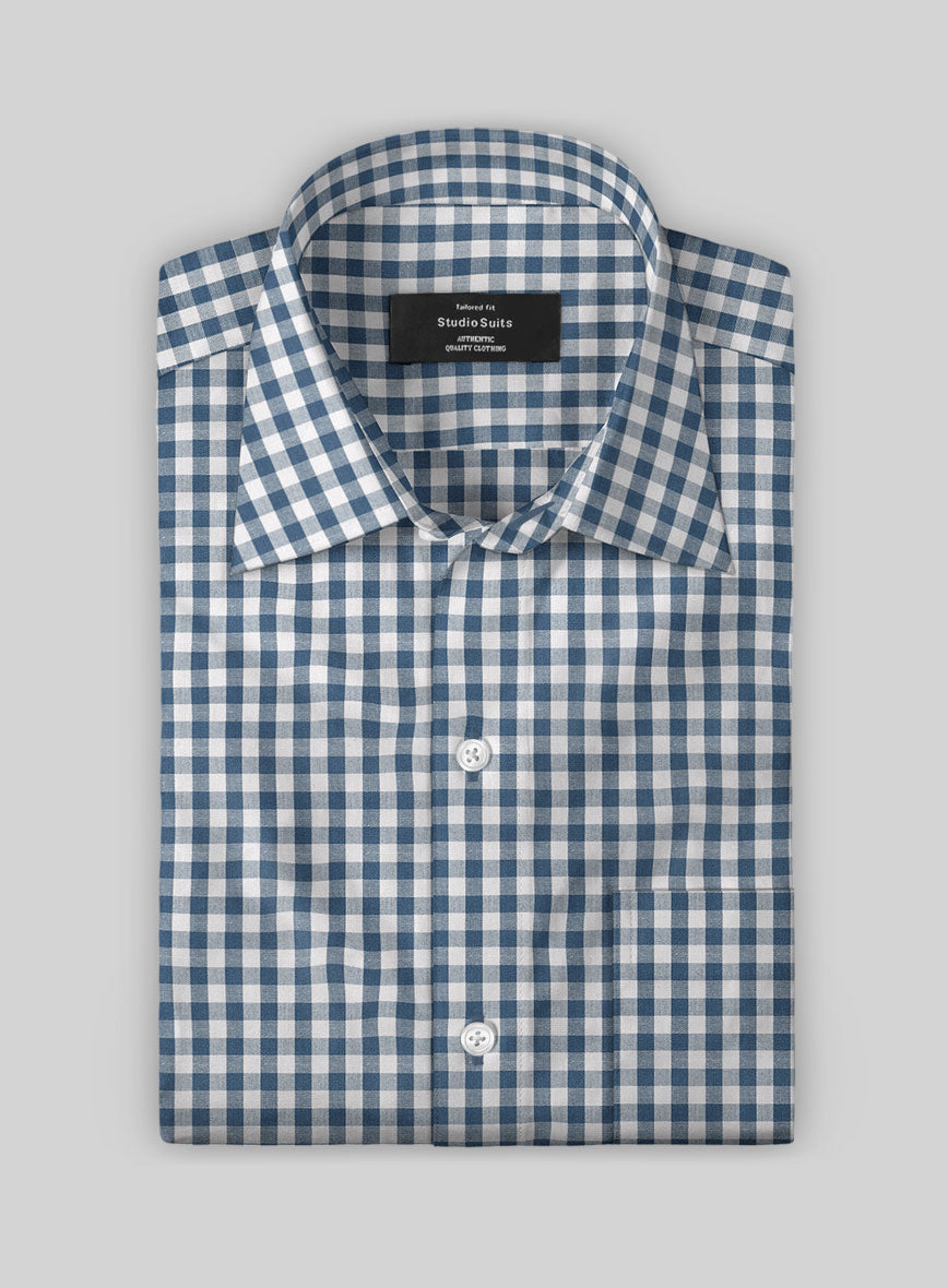 Harwick Check Cotton Shirt - StudioSuits