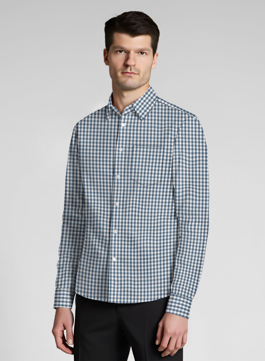 Harwick Check Cotton Shirt - StudioSuits