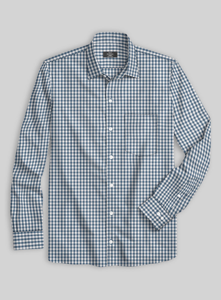 Harwick Check Cotton Shirt - StudioSuits